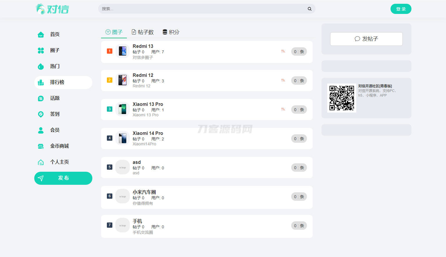 图片[2]-对信开源圈子系统全开源源码_多端支持_免费商用