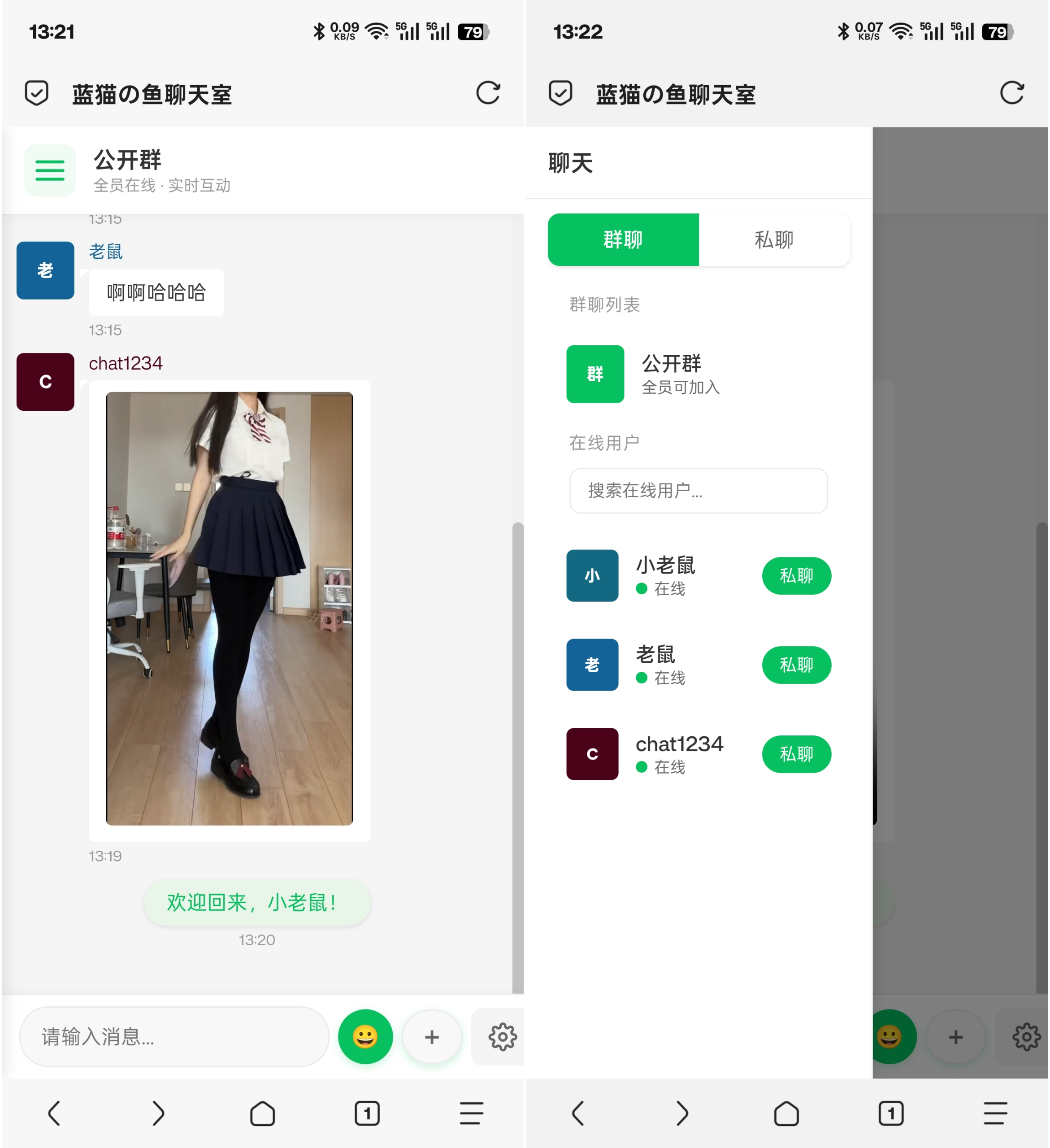 PHP实时消息聊天室源码 PHP+WebSocket-宝藏郎资源网
